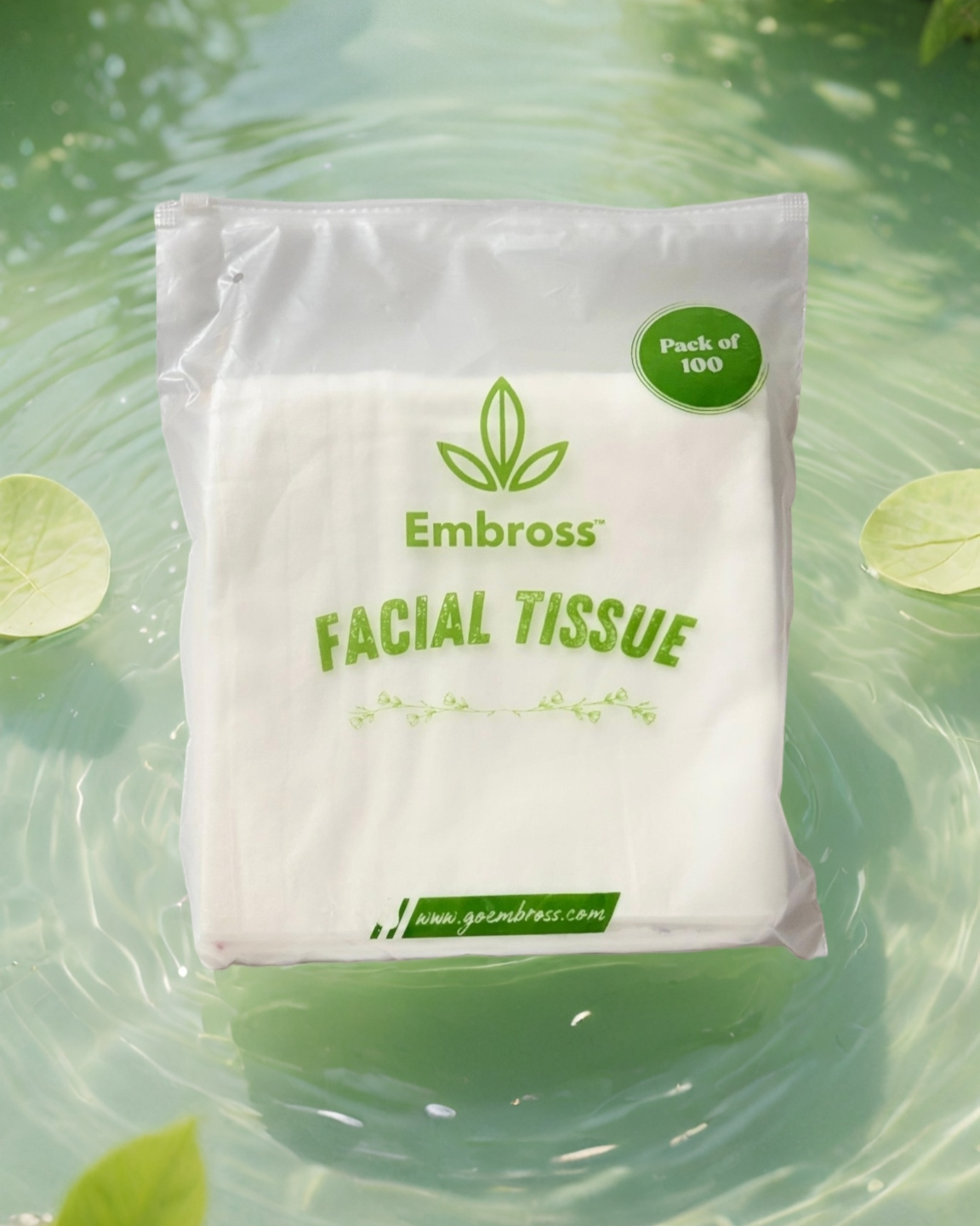 EMBROSS Premium Facial Tissue (Pack of 100)