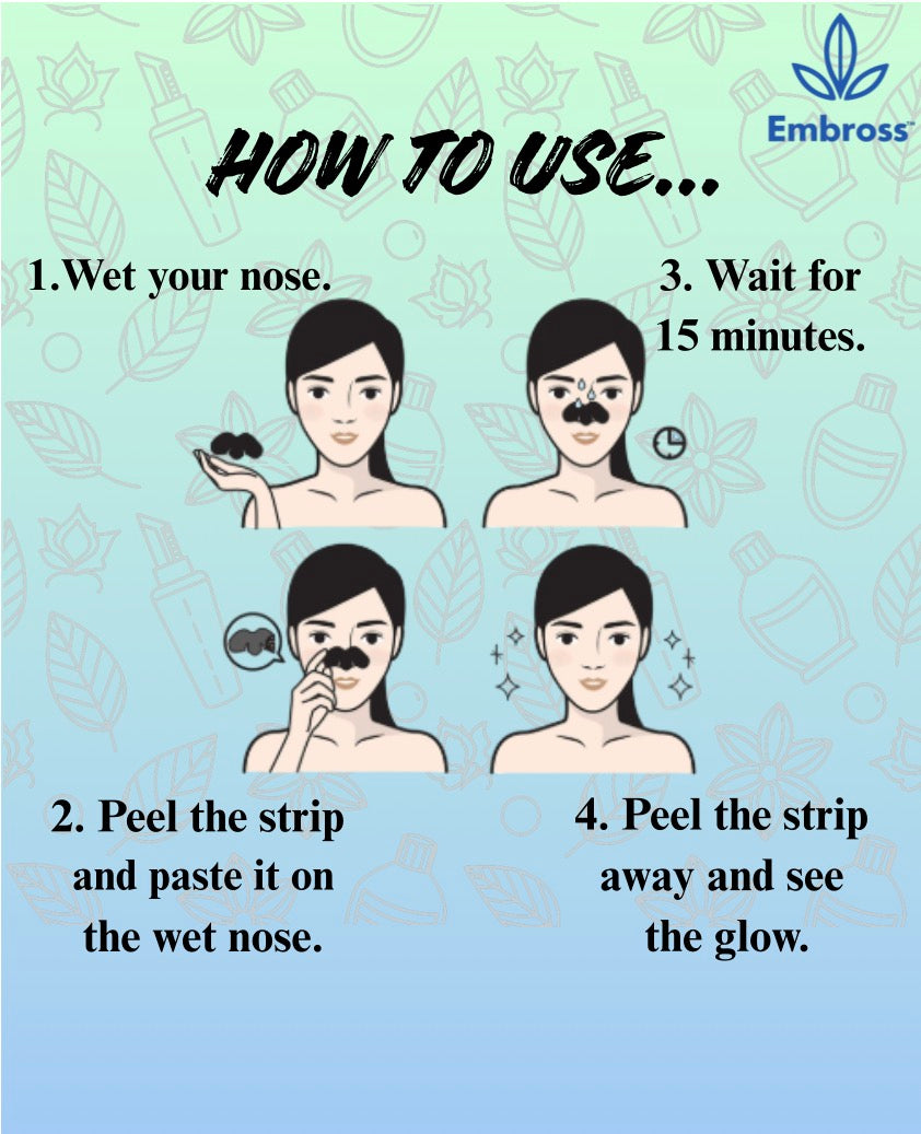 EMBROSS Avocado Nose Pore Strips - Pack of 10