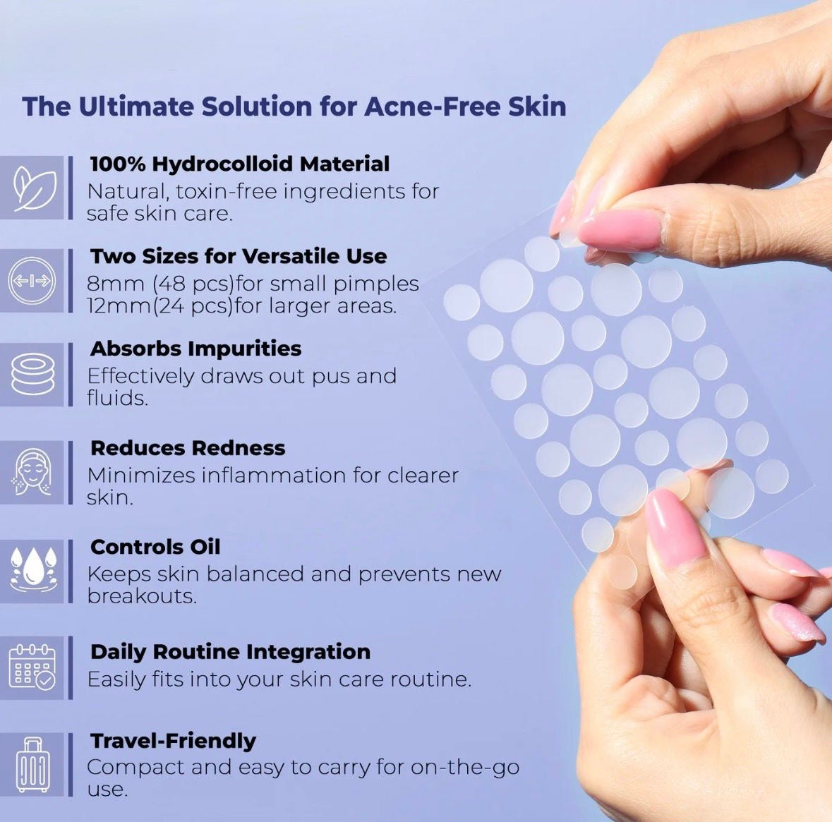 EMBROSS Hydrocolloid infused Acne Pimple Patch (72 Patches)