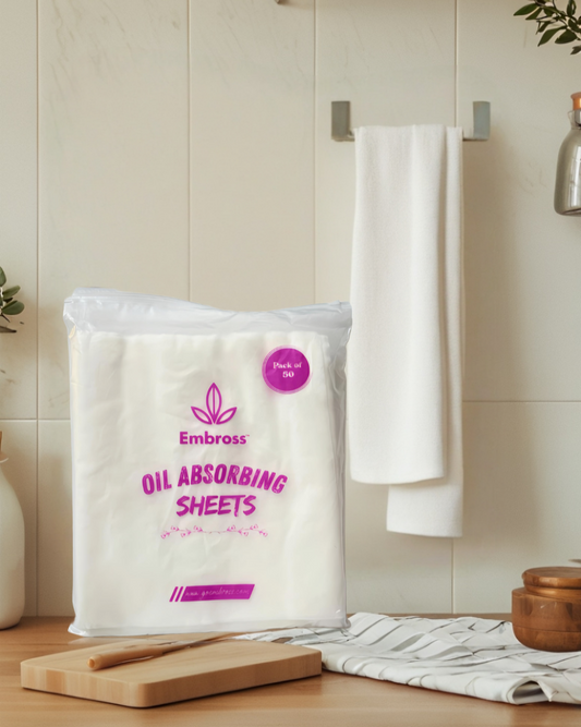 EMBROSS Oil-Absorbing Sheet (Pack of 50)