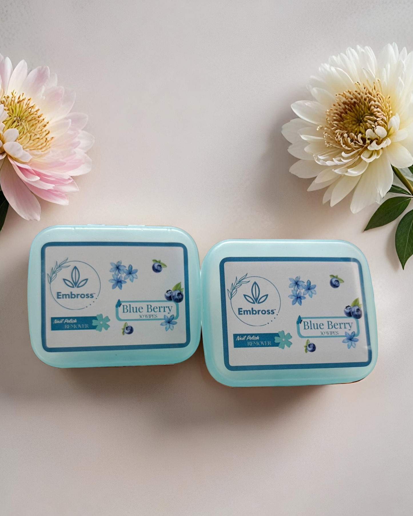 EMBROSS Nail Polish Remover Wipes – Pack of 2
