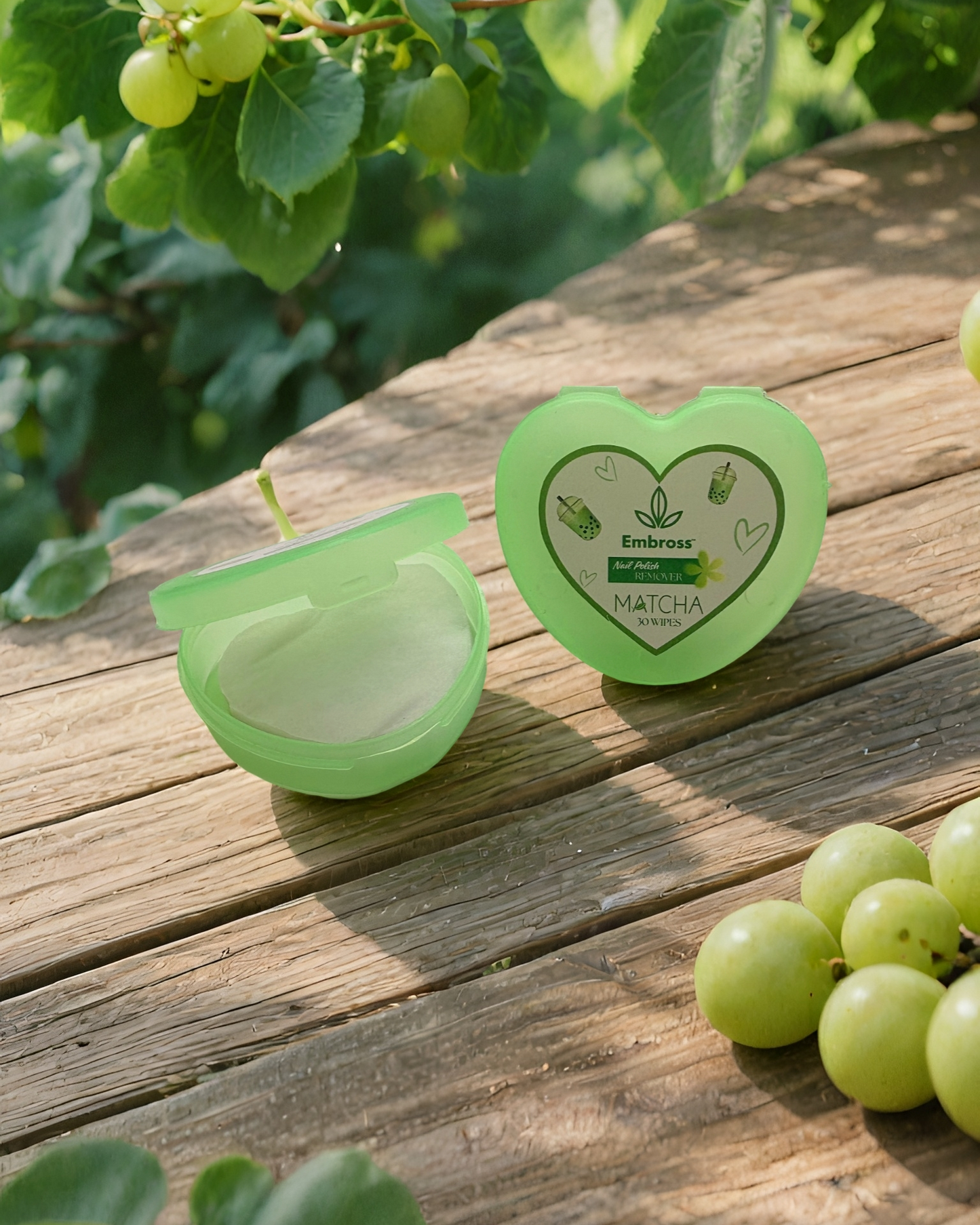 EMBROSS Heart Shape Nail Polish Remover Wipes - Pack of 2