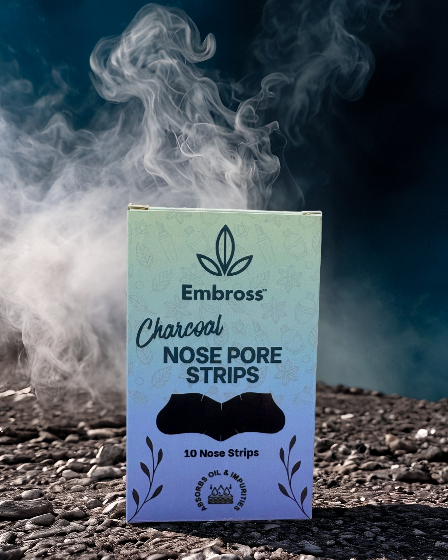 EMBROSS Charcoal Nose Pore Strips - Pack of 10
