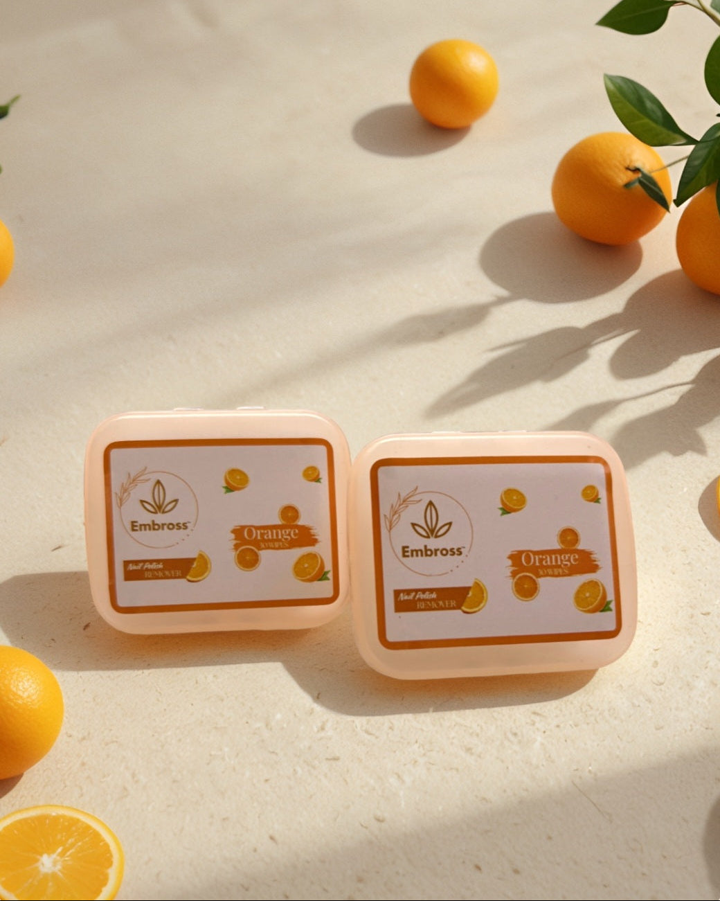 EMBROSS Nail Polish Remover Wipes – Pack of 2