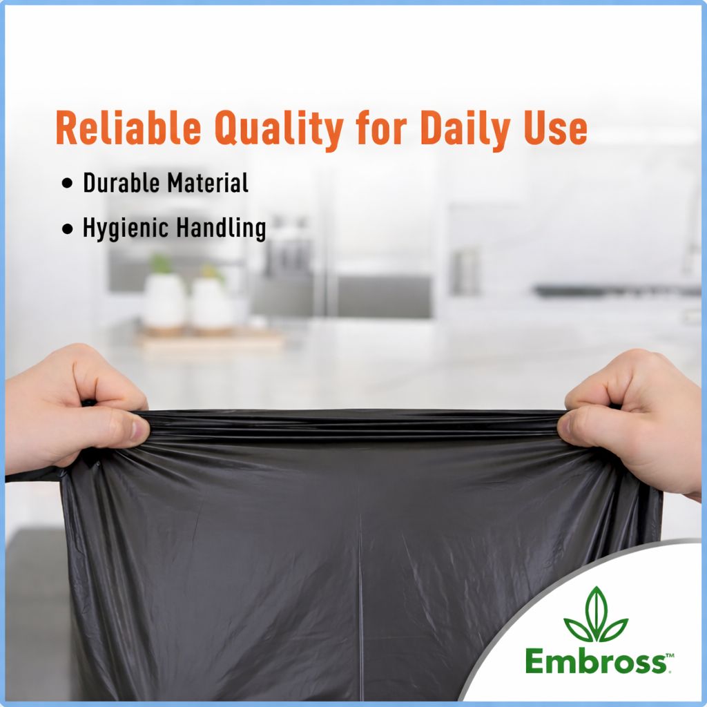 EMBROSS Multi-Purpose Garbage Bags (Pack of 3) - Medium